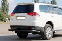 Mitsubishi Pajero Sport 2008-2015 Hinterer Schutz AK003-Special Black (2 Stk., Edelstahl) Foto 1