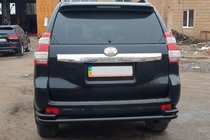 Toyota Land Cruiser Prado 150 2009-2023 Hinterer Überrollbügel AK005-2 Schwarz (Edelstahl) Foto 2