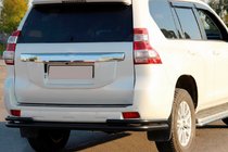 Toyota Land Cruiser Prado 150 2009-2023 Hinterer Überrollbügel AK005-2 Schwarz (Edelstahl) Foto 5