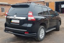 Toyota Land Cruiser Prado 150 2009-2023 Hinterer Überrollbügel AK005-2 Schwarz (Edelstahl) Foto 4