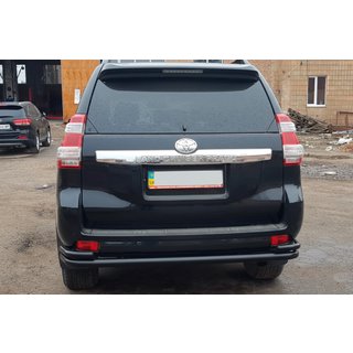 Hinterer Überrollbügel AK005-2 Schwarz (Edelstahl) Toyota Land Cruiser Prado 150 2009-2023 Foto 2