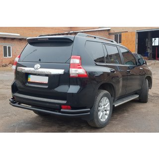 Hinterer Überrollbügel AK005-2 Schwarz (Edelstahl) Toyota Land Cruiser Prado 150 2009-2023 Foto 4