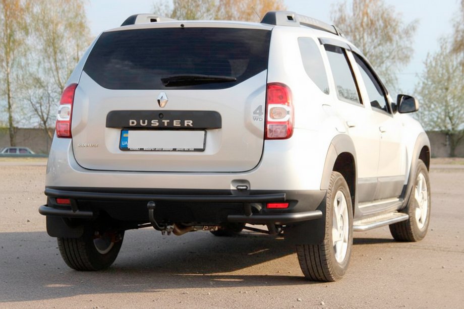 Renault Duster 2008–2017 Heckbügel AK005-Special Black (Edelstahl) Image