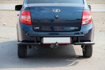 Lada Granta 2011- Heckbügel AK003-2 Schwarz Foto 1