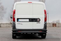 Fiat Doblo II 2010-2022 Hinterer Überrollbügel AK005/2-Doppel Black (Edelstahl) Foto 4