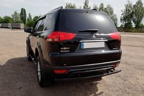 Mitsubishi Pajero Sport 2008-2015 Hinterer Schutz AK002-2 Schwarz (2 Stk, Edelstahl) Foto 3