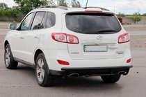 Hyundai Santa Fe 2 2006-2012 Heckbügel AK002-2 Schwarz (Edelstahl) Foto 3