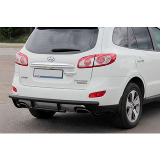 Heckbügel AK002-2 Schwarz (Edelstahl) Hyundai Santa Fe 2 2006-2012 Foto 2