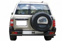 Nissan Patrol Y61 1997-2011 Hinterer Überrollbügel AK005-1 Schwarz (Edelstahl) Foto 1