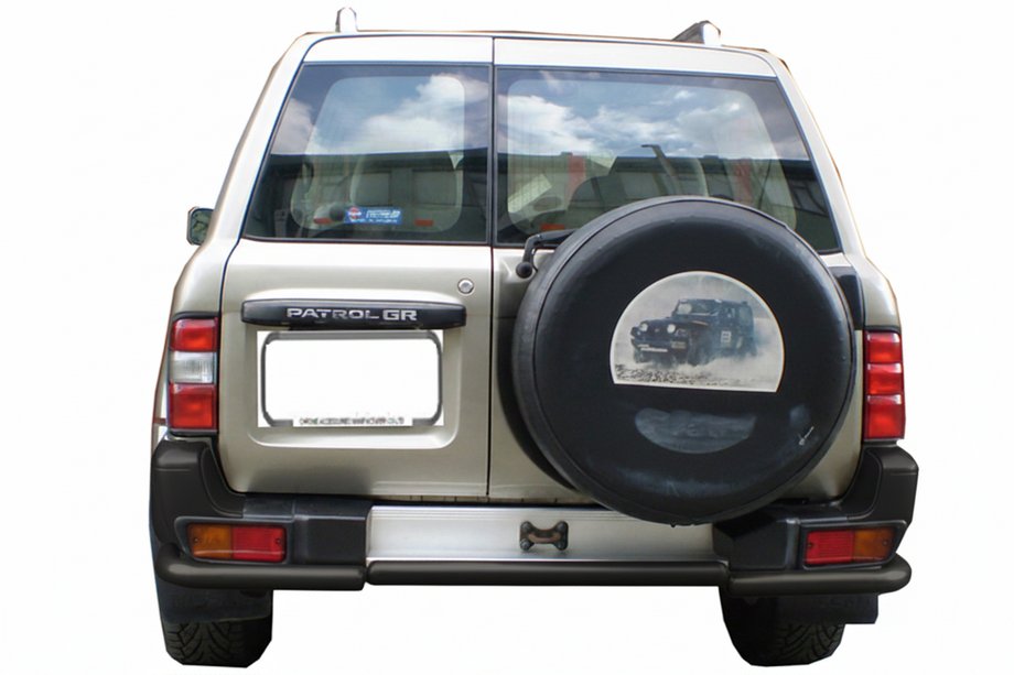 Nissan Patrol Y61 1997-2011 Hinterer Überrollbügel AK005-1 Schwarz (Edelstahl) Image