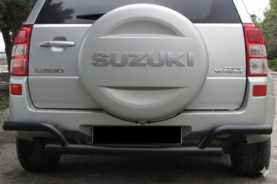 Suzuki Grand Vitara 2005-2017 Heckschutz AK005-2 Schwarz (Edelstahl) Image