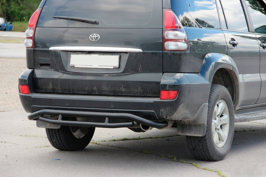 Toyota Land Cruiser Prado 120 2002-2009 Heckschutz AK008-1 Schwarz Foto 4