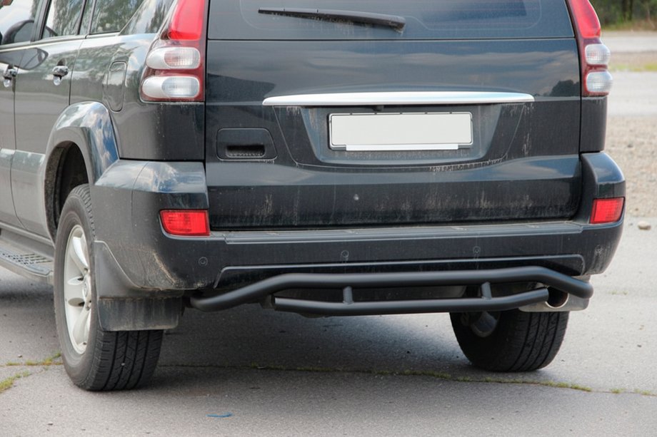 Toyota Land Cruiser Prado 120 2002-2009 Heckschutz AK008-1 Schwarz Foto 5
