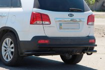 Kia Sorento II XM 2009-2014 Heckbügel AK003-2 Schwarz (Edelstahl) Foto 2