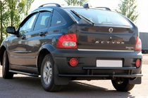 SsangYong Action 2005-2018 Heckschutz AK005-2 Schwarz (Edelstahl) Foto 1
