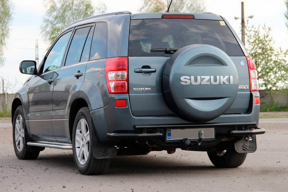 Suzuki Grand Vitara 2005-2017 Heckschutz AK005-3 Schwarz (Edelstahl) Image