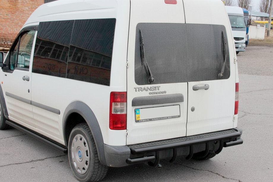 Ford Connect 2002–2006 Heckbügel AK-design Schwarz (Edelstahl) Image