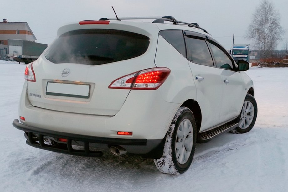 Nissan Murano 2008-2014 Hinterer Überrollbügel AK Black (Edelstahl) Image