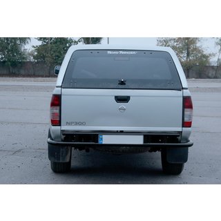 Heckschutz AK004 Schwarz (Edelstahl) Nissan NP300 1999-2015 Foto 2