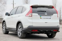 Honda CRV 2012-2016 Hinterer Doppelrohrbügel AK002 Black (Edelstahl) Foto 3