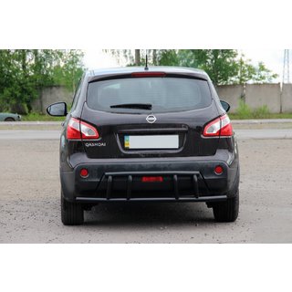 Heckbügel AK011 Schwarz (Edelstahl) Nissan Qashqai 2010-2014 Foto 1