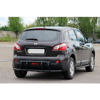 Heckbügel AK011 Schwarz (Edelstahl) Nissan Qashqai 2010-2014 Foto 2