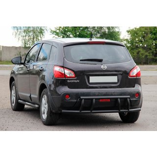 Heckbügel AK011 Schwarz (Edelstahl) Nissan Qashqai 2010-2014 Foto 3