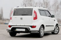 Kia Soul II 2013-2018 Heckschutz AK007-2 Schwarz (Edelstahl) Foto 3