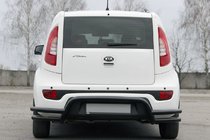 Kia Soul II 2013-2018 Heckschutz AK007-2 Schwarz (Edelstahl) Foto 4