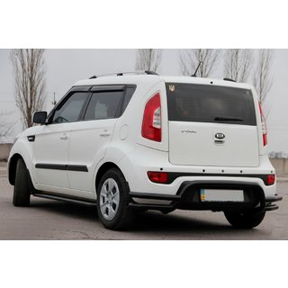 Heckschutz AK007-2 Schwarz (Edelstahl) Kia Soul II 2013-2018 Foto 1