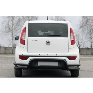 Heckschutz AK007-2 Schwarz (Edelstahl) Kia Soul II 2013-2018 Foto 4