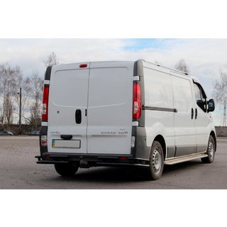 Heckschutz AK003-Plus-2 Schwarz (Edelstahl) Opel Vivaro 2001–2015 Foto 1
