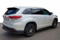 Toyota Highlander 2013-2019 Hinterer Unterfahrschutz AK005-2 Schwarz (2 Stk., Edelstahl) Foto 1