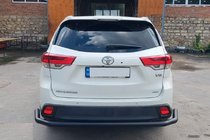 Toyota Highlander 2013-2019 Hinterer Unterfahrschutz AK005-2 Schwarz (2 Stk., Edelstahl) Foto 2