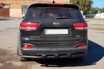 Kia Sorento II XM 2009-2014 Heckbügel AK015 Schwarz (Edelstahl) Foto 3