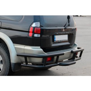 Heckschutz AK-Special Black (Edelstahl) Mitsubishi Pajero Sport 1996-2007 Foto 1