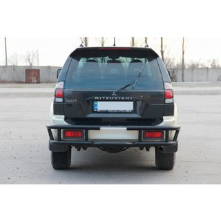 Heckschutz AK-Special Black (Edelstahl) Mitsubishi Pajero Sport 1996-2007 Foto 4