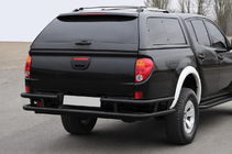 Mitsubishi L200 2006-2015 Heckschutz AK0022 Schwarz (Edelstahl) Foto 1