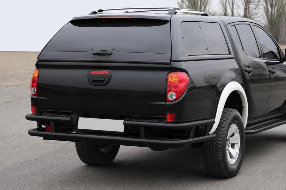 Mitsubishi L200 2006-2015 Heckschutz AK0022 Schwarz (Edelstahl) Image