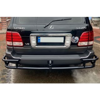 Heckschutz AK009-15 Schwarz (Edelstahl) Lexus LX470 1998-2007 Foto 3