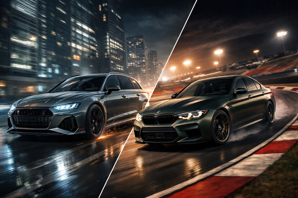 Audi RS6 gegen BMW M5