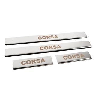 Einstiegsleisten Carmos (4 Stk, Edelstahl) Opel Corsa E 2015-2019 Foto 3