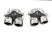 Mercedes E-class W213 2016-2023 Heckdiffusor mit Endrohren E53-Design Silver (für Base) Foto 6