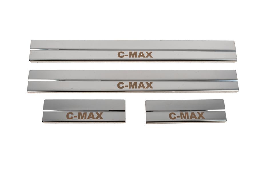 Ford C-Max 2004-2010 Einstiegsleisten Abdeckung (4 Stk, Edelstahl) Image