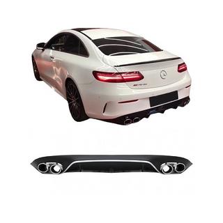 Heckdiffusor Black mit Chrome Endrohren (Design AMG53) Foto 3