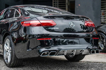 Mercedes E-class coupe C238 2016-2024 Heckdiffusor Black mit Chrome Endrohren (Design AMG63) Foto 3