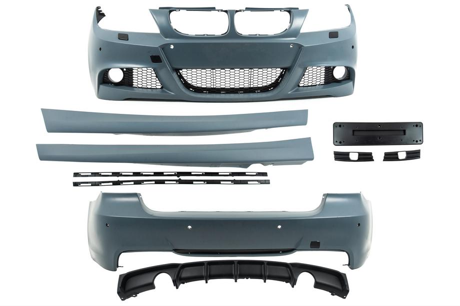 BMW 3 Series E90/E91 2005-2011 M-Sport Bodykit Set (für E90 2008-2011) Doppelendrohr einseitig Foto 6