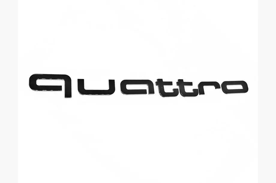 Audi Quattro Black Schriftzug Image