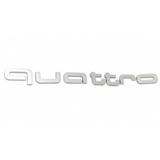 Quattro Grey Schriftzug Emblem Foto 1