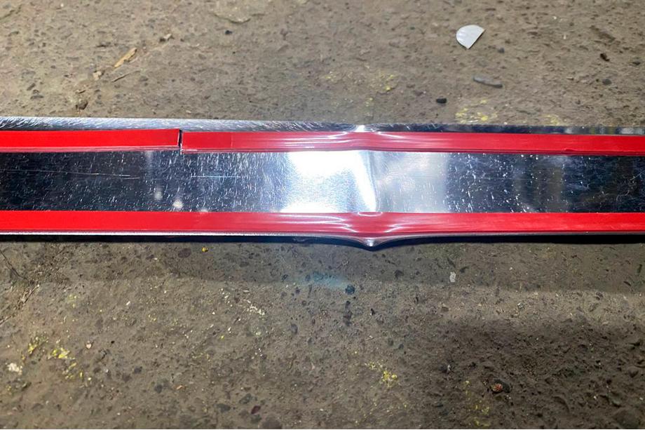 Peugeot Boxer 2006-2025 B-Ware Chromleiste über dem Kennzeichen (Edelstahl) Carmos - Türkischer Edelstahl Foto 4